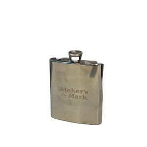 Makers Mark Silver Flask
